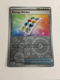 Pokemon TCG 151 Reverse Holographic Energy Sticker 159/165 Near Mint - Image 1