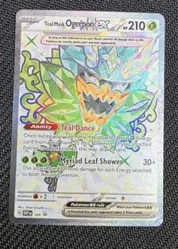 Teal Mask Ogerpon ex 166 Scarlet & Violet Promo Holo Ultra Rare Pokemon NM - Image 1