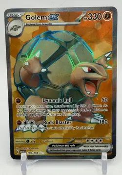 Golem ex 189/165 Ultra Rare 151 Pokemon NM - Image 1