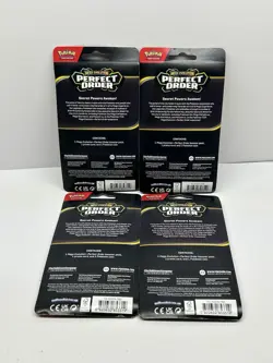 (4) Pokemon TCG Mega Evolution Perfect Order Checklane Blister Pack Makuhita 820650853319 - Image 2