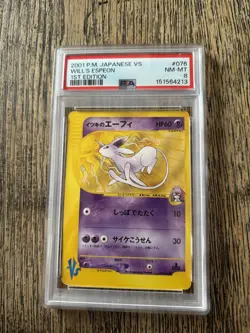 Pokemon VS #076/141 Will's Espeon PSA 8 - Image 1