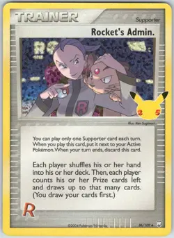 Rocket's Admin. 86/109 Celebrations: Classic Collection Pokemon NM - Image 1