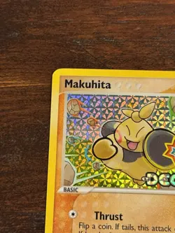 Makuhita 65/107 Reverse Holo Stamped 2005 EX Deoxys Pokemon TCG VLP/NM- - Image 2