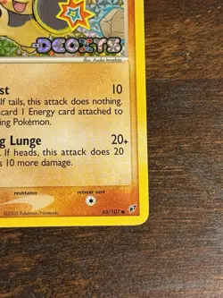 Makuhita 65/107 Reverse Holo Stamped 2005 EX Deoxys Pokemon TCG VLP/NM- - Image 4