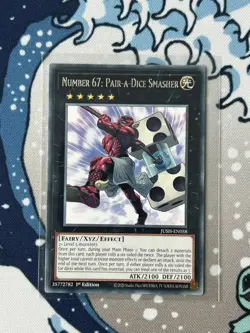 Number 67: Pair-a-Dice Smasher JUSH-EN058 Yu-Gi-Oh Justice Hunters - Image 1