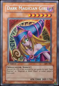 Yu-Gi-Oh! Dark Magician Girl MFC-000 1.Edition (1st) Secret Rare [LP] | EN 2003 - Image 1