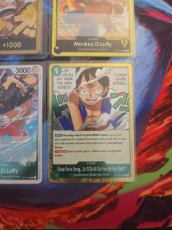 One Piece CCG Luffy Don!! Ring That Golden Bell Holo + 3 (4 total) - Image 4