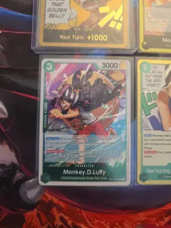 One Piece CCG Luffy Don!! Ring That Golden Bell Holo + 3 (4 total) - Image 5