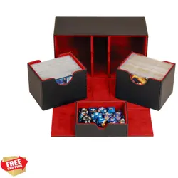 Commander Deck Box - MTG Deck Box for 200+ Double Sleeved Cards - Dual Sidelo... - Image 1