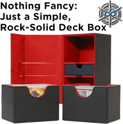 Commander Deck Box - MTG Deck Box for 200+ Double Sleeved Cards - Dual Sidelo... - Image 3