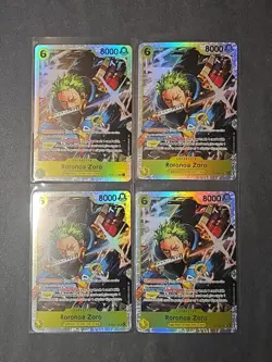 One Piece TCG - Roronoa Zoro Playset (x4) ST29-014 - Starter Deck (Egghead) NM - Image 1