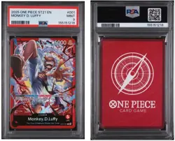 2025 ONE PIECE STARTER DECK ST21-EX GEAR 5 #001 MONKEY D. LUFFY PSA 9 - Image 1