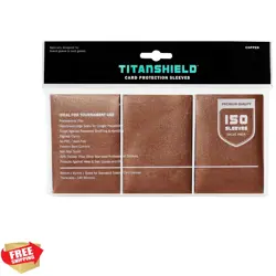 150 Copper Sleeves Compatible with MTG Magic The Gathering, Lorcana, Board Ga... - Image 1