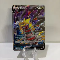 Pokemon TCG Giratina v 185/196 Lost Origin 2022 Full Art Holo Rare Card - NM - Image 1