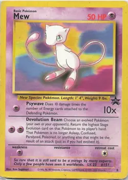 Pokemon Card - Mew #8 - Black Star Promo - Image 1