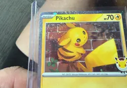 Lot of 10 Pikachu 051/162 2026 Pokemon Day 30th Anniversary Promo Cards 3 SWIRLS - Image 2
