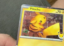 Lot of 10 Pikachu 051/162 2026 Pokemon Day 30th Anniversary Promo Cards 3 SWIRLS - Image 4