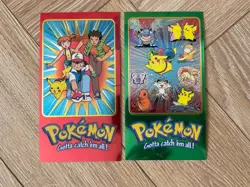 Pokemon Series 2 Topps Jumbo Foil Card 1 & 2 Of 5 Ash & Pikachu Blue Logo - Image 1