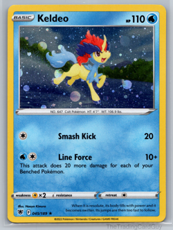 Keldeo - 045/189 - Cosmos Holo - Astral Radiance - Pokemon Card - NM - Image 1