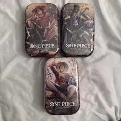 One Piece Card Game - Tin Pack Set Vol 2 OP-13 - Luffy / Sabo / Ace - Set of 3 - Image 1