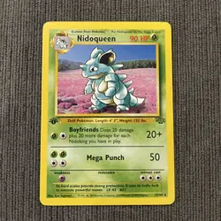 💥 Nidoqueen Pokemon 1999 Vintage Card Jungle 1st Edition Rare Non Holo # 23/64 - Image 1