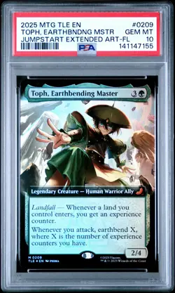 2025 MTG AVATAR: THE LAST AIRBENDER ETERNAL TOPH, EARTHBENDING MASTER PSA 10 - Image 1