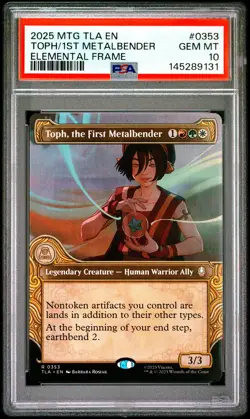 2025 MTG AVATAR: THE LAST AIRBENDER #0353 TOPH, THE FIRST METALBENDER PSA 10 - Image 1
