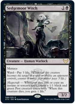 1x Sedgemoor Witch Strixhaven: School of Mages NM MTG - Image 1
