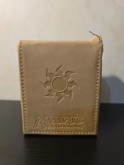 Vintage ULTRA PRO Magic The Gathering MTG Tan MANA FLIP BOX MTG Deck Case - Image 4