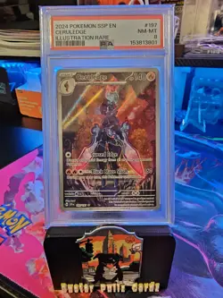 2024 POKEMON SSP EN-SURGING SPARKS ILLUSTRATION RARE #197 CERULEDGE PSA 8 - Image 1