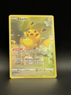 Pokemon Pikachu TCG Crown Zenith Full Art Holo Card GG30/GG70 Ultra Rare - Image 3