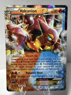 Pokemon TCG Volcanion EX 26/114 XY Steam Siege Holo Near Mint English - Image 1
