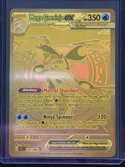 Pokemon TCG Chaos Rising Mega Greninja Ex Mega Hyper Rare 122/086 English - Image 1