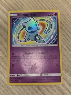 Shining Mew 40/73 Shining Legends Holo Pokemon HP/DMG PSA 1 ContenderU - Image 2