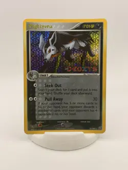 POKEMON TCG MIGHTYENA 12/107 EX DEOXYS RARE REVERSE FOIL STAMPED!! - Image 1