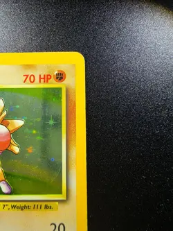 Pokemon Hitmonchan Holo Rare Base Set 7/102 Wizards of the Coast 1999 English - Image 4