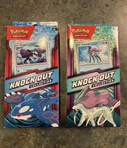 Pokemon TCG Knock Out Collection Kyogre + Suicune Bundle 4 Packs Sealed Boxes - Image 1