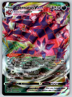 Eternatus VMAX 117/189 Darkness Ablaze NM Pokemon VMAX Rare - Image 1