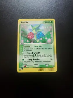Pokemon TCG Roselia RARE HOLO 9/97 2002 EX Dragon - Image 1