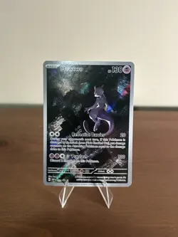 Pokemon TCG Mewtwo SVP 052 Scarlet Violet 151 Black Star Promo *Damage* - Image 1