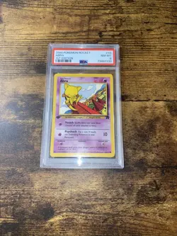 Pokemon Team Rocket 1st Edition Abra 49/82 - PSA 8 NM-MT! WOTC! - Image 1