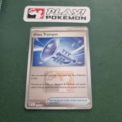 Pokemon Glass Trumpet 135/142 Reverse Holo Play! Stamp League Promo - Image 1