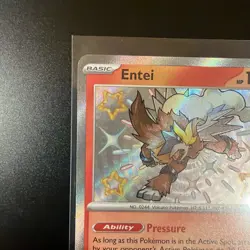 Pokemon TCG Entei Shiny Rare Holo SV: Paldean Fates 112/091 130 HP English - Image 2