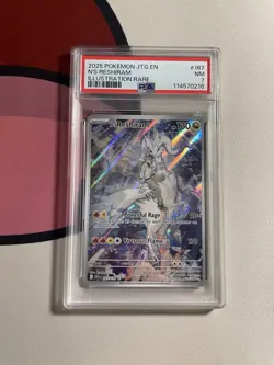 Pokemon 2025 Journey Together N's Reshiram Illustration Rare Holo 167/159 PSA 7 - Image 1