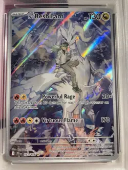 Pokemon 2025 Journey Together N's Reshiram Illustration Rare Holo 167/159 PSA 7 - Image 3