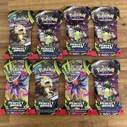 Pokemon Mega Evolution Perfect Order booster 8 Packs + SCARLET AND VIOLET NEW - Image 3