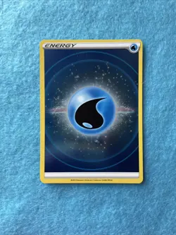 Basic Water Energy - 2022 - Reverse Pokemon Holo Foil Rare NM English TCG Card - Image 1