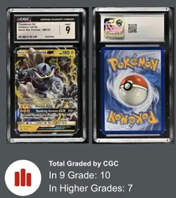 Thundurus Gx SM133 black star promo Pokemon TCG CGC 9 - Image 1