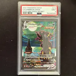 Pokemon Evolving Skies Umbreon VMAX Alt Art 215/203 PSA 9 - Image 1