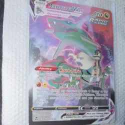 POKEMON SW-SILVER TEMPEST RAYQUAZA VMAX ULTRA RARE FULL ART HOLO TG20/TG30 - Image 2